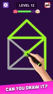 اسکرین شات 1 بازی One Go Line Puzzle