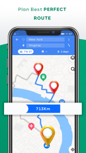 اسکرین شات برنامه GPS Map Route Planner 3