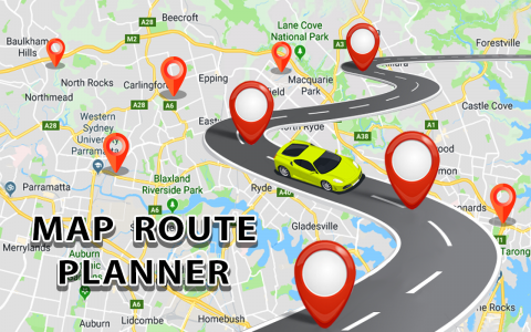 اسکرین شات برنامه GPS Map Route Planner 7