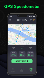 اسکرین شات 1 برنامه Odometer: GPS Speedometer App