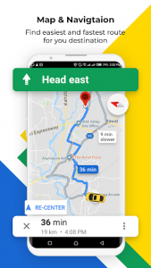 اسکرین شات برنامه Voice Gps Navigation, Driving Street View & Maps 5