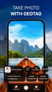 اسکرین شات برنامه GPS Camera with Time Stamp 2