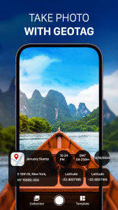 اسکرین شات 2 برنامه GPS Camera with Time Stamp