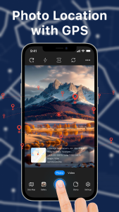 اسکرین شات برنامه GPS Photo Location & Timestamp 1