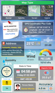 اسکرین شات 5 برنامه GPS Map Camera