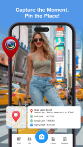 اسکرین شات 1 برنامه GPS Location Map Camera