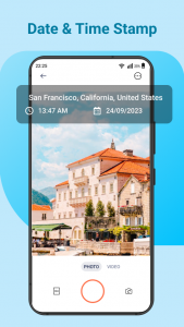 اسکرین شات برنامه GPS Camera & Photo Timestamp 2