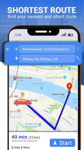 اسکرین شات برنامه GPS Route Tracker- Street View maps & directions 6