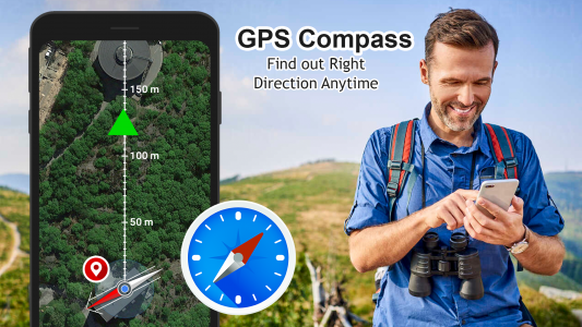 اسکرین شات برنامه GPS Compass Direction finder 1