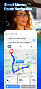 اسکرین شات برنامه GPS نقشه: برنامه ریزی سفر 1