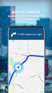 اسکرین شات برنامه GPS Navigation: Road Map Route 5