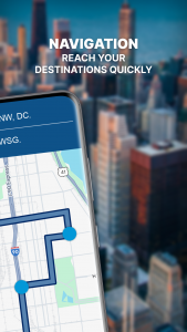 اسکرین شات 2 برنامه GPS Navigation: Road Map Route