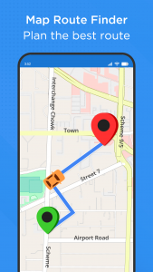 اسکرین شات برنامه Easy Route Finder & Voice Maps 1