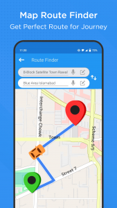 اسکرین شات برنامه Easy Route Finder & Voice Maps 4