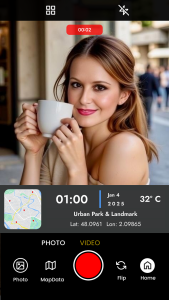 اسکرین شات 2 برنامه GPS Map Camera, Photo Stamp