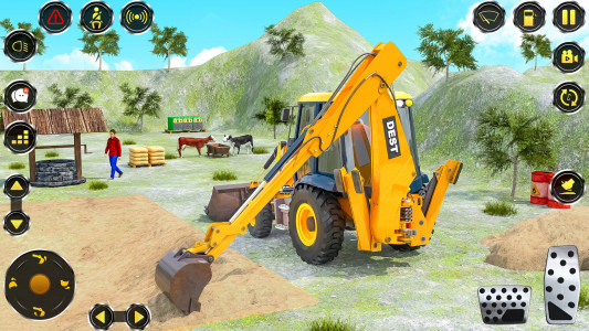 اسکرین شات بازی Real JCB Backhoe Loader Game 6