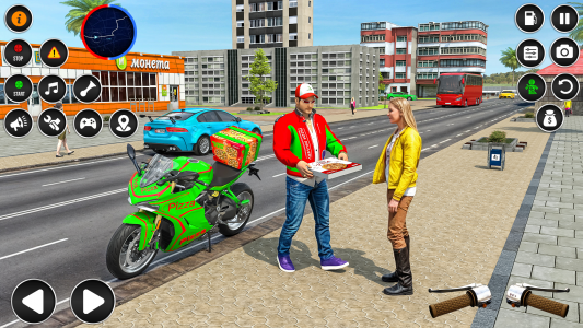 اسکرین شات 5 بازی Pizza Delivery Bike Games 3D