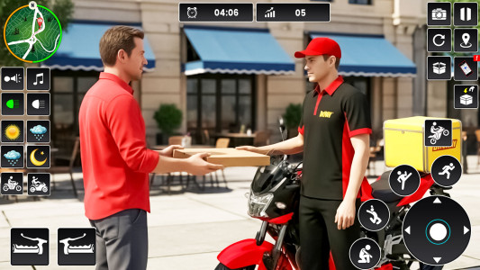 اسکرین شات 3 بازی Pizza Delivery Bike Games 3D