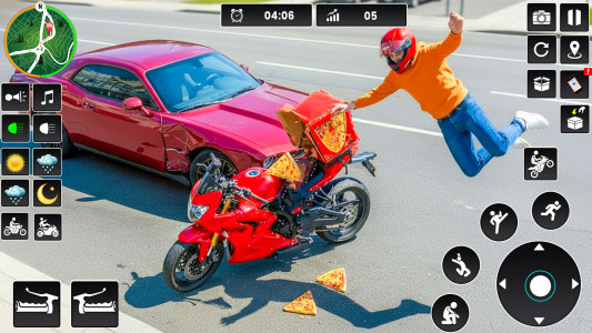 اسکرین شات 7 بازی Pizza Delivery Bike Games 3D