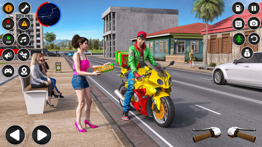 اسکرین شات 1 بازی Pizza Delivery Bike Games 3D