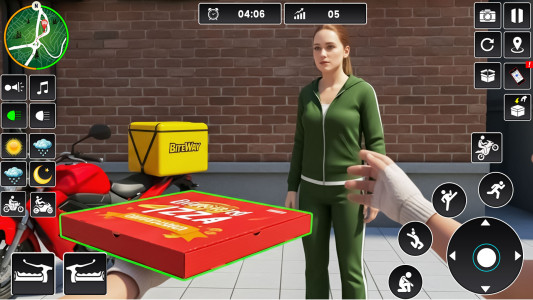 اسکرین شات 8 بازی Pizza Delivery Bike Games 3D