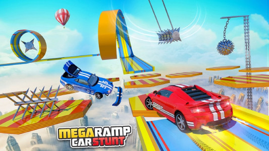اسکرین شات بازی Mega Ramp Stunt Car Extreme 3D 5
