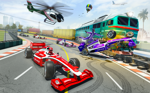اسکرین شات برنامه Formula Car Racing Stunt Games 6