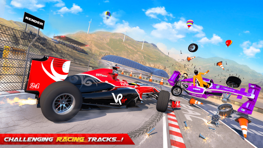 اسکرین شات برنامه Formula Car Racing Stunt Games 4
