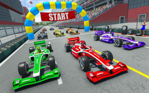 اسکرین شات برنامه Formula Car Racing Stunt Games 5