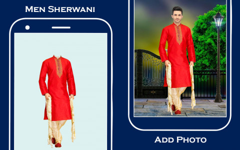 اسکرین شات برنامه Men sherwani suit photo editor 1