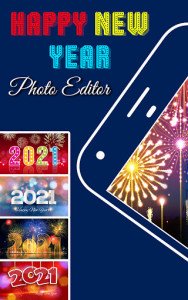 اسکرین شات برنامه New Year Photo Editor – Photo Frames 1