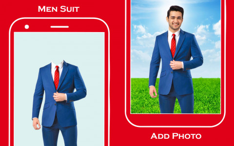 اسکرین شات برنامه Men casual suit photo editor 1