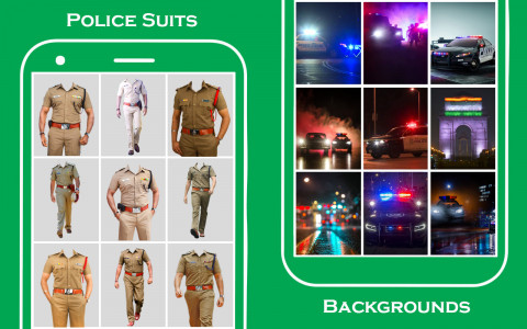 اسکرین شات 5 برنامه Men police suit photo editor