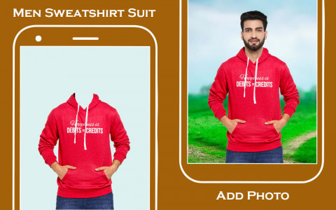 اسکرین شات 1 برنامه Sweatshirt T shirt photo suit