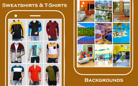 اسکرین شات 5 برنامه Sweatshirt T shirt photo suit