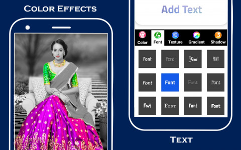 اسکرین شات 4 برنامه Bridal lehenga saree editor