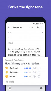 اسکرین شات برنامه Grammarly - Grammar Keyboard 5