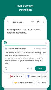 اسکرین شات 5 برنامه Grammarly-AI Writing Assistant