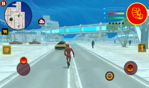 اسکرین شات برنامه Grand Light Speed Robot : Superhero Fight 5