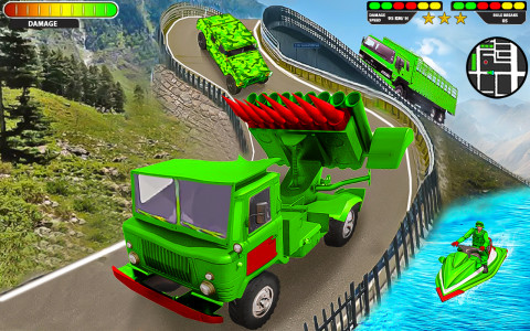 اسکرین شات برنامه Army Vehicle Transporter Truck 4