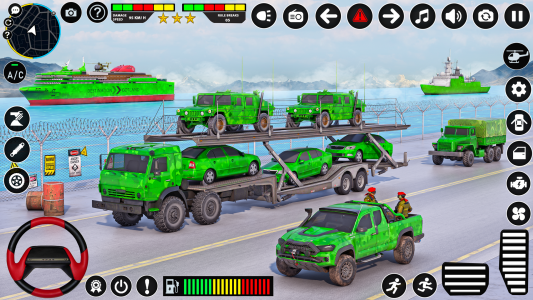 اسکرین شات برنامه Army Vehicle Transport Game 2