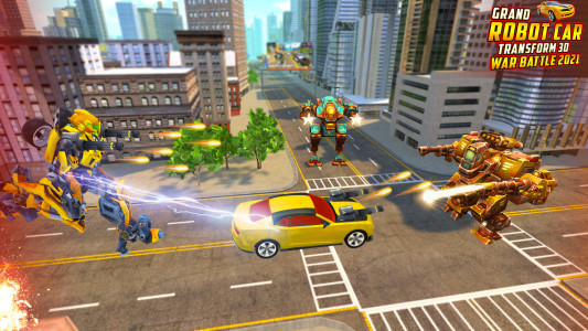 اسکرین شات برنامه Flying Helicopter-Robot Games 1