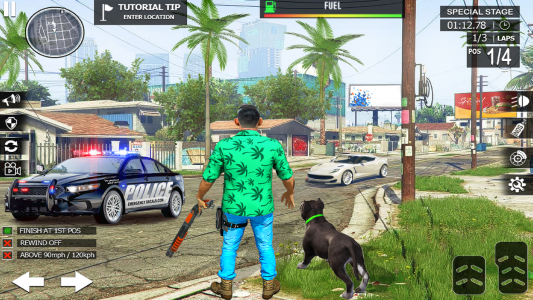 اسکرین شات برنامه Grand Gangsters Crime City War 3