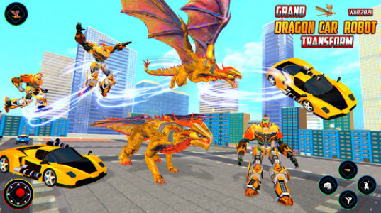 اسکرین شات برنامه Grand Robot Dragon Transform War 5