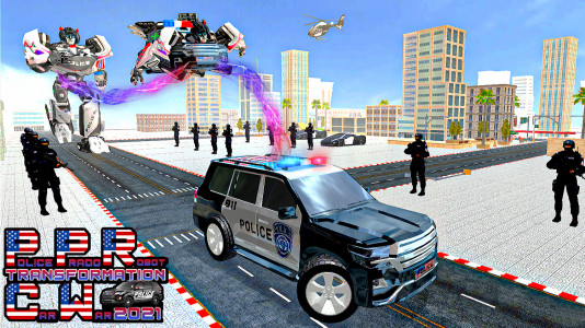 اسکرین شات برنامه Police Prado Robot Car Games 4
