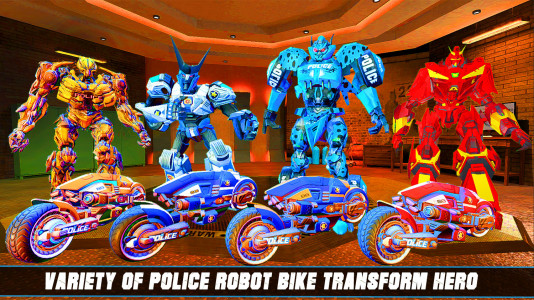 اسکرین شات برنامه Us Police Bike Transform Robot 3