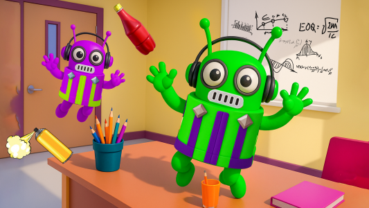 اسکرین شات 3 برنامه Bad Student: School Chaos