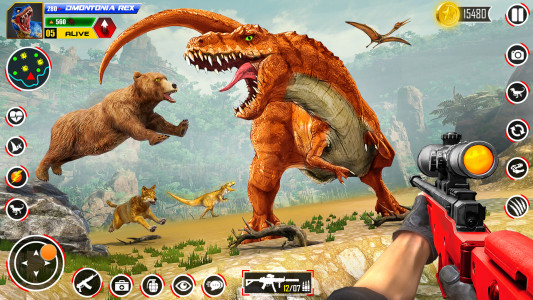 اسکرین شات برنامه Wild Dinosaur Hunting Zoo Game 5