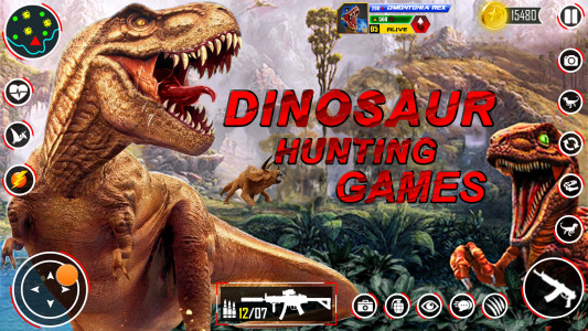 اسکرین شات برنامه Wild Dinosaur Hunting Zoo Game 8