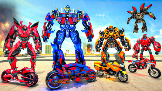 اسکرین شات برنامه Grand Robot Bike Transform War 1